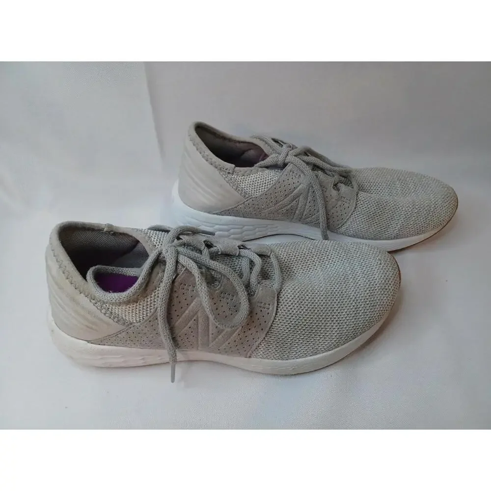 New Balance Fresh Foam Cruz V2 Women's Sz 9 Running Shoes Knit Grey WCRUZKG2 EUC